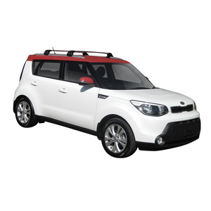 Prorack Silver 2 Bar Aero Flush Bar kit to suit Kia Soul Steel Roof 5dr SUV (2014 - 2019)