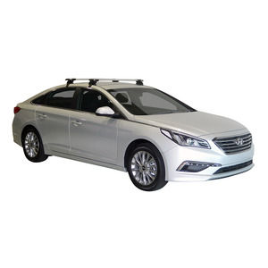 Prorack Silver 2 Bar Aero Through Bar kit to suit Hyundai Sonata 4dr Sedan (2015 - 2019)