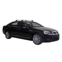 Prorack Silver 2 Bar Aero Flush Bar kit to suit Holden Caprice 4dr Sedan (2006 - 2020)