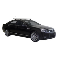 Prorack Silver 2 Bar Heavy Duty Through Bar kit to suit Holden Caprice 4dr Sedan (2006 - 2020)