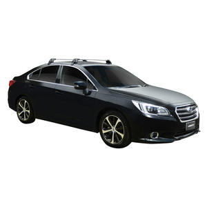 Prorack Silver 2 Bar Aero Flush Bar kit to suit Subaru Legacy 4dr Sedan (2014 - 2020)
