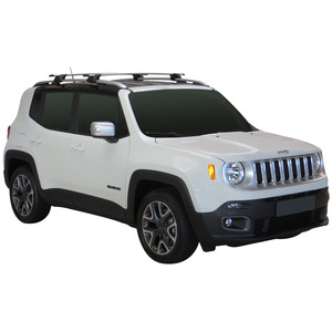 Prorack Black 2 Bar Aero Through Bar kit to suit Jeep Renegade 5dr SUV (2015 - Current)
