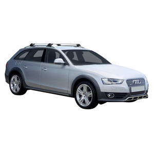 Prorack Silver 2 Bar Aero Flush Bar kit to suit Audi A4/S4/RS4 Allroad 5dr Wagon (2009 - 2015)