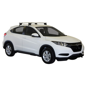 Prorack Silver 2 Bar Aero Through Bar kit to suit Honda HR-V 5dr SUV (2015 - 5/2022)