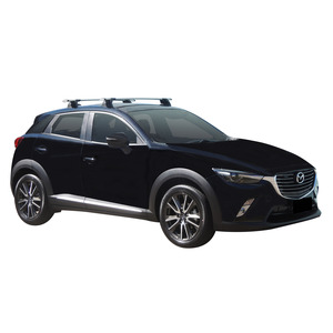 Prorack Black 2 Bar Aero Through Bar kit to suit Mazda CX-3 5dr SUV (2015 - Current)