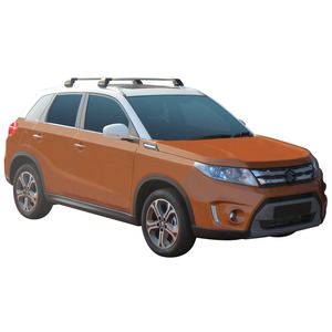 Prorack Silver 2 Bar Aero Flush Bar kit to suit Suzuki Vitara 5dr SUV (2016 - Current)
