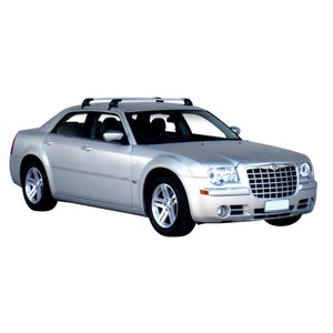 Prorack Silver 2 Bar Aero Flush Bar kit to suit Chrysler 300C 4dr Sedan (2011 - Current)