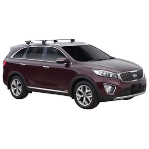Prorack Silver 2 Bar Aero Through Bar kit to suit Kia Sorento 5dr SUV (2015 - 7/2020)