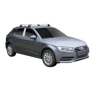 Prorack Silver 2 Bar Aero Flush Bar kit to suit Audi A3/S3/RS3 Sportback 5dr Hatch (2013 - 2020)