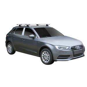 Prorack Silver 2 Bar Aero Through Bar kit to suit Audi A3/S3/RS3 Sportback 5dr Hatch (2013 - 2020)