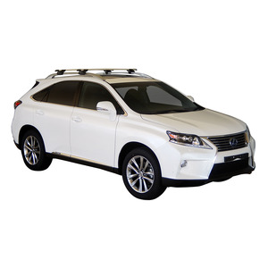 Prorack Silver 2 Bar Aero Through Bar kit to suit Lexus RX 5dr SUV (2009 - 2016)