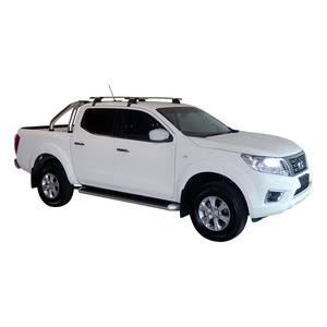 Prorack Black 2 Bar Aero Through Bar kit to suit Nissan Navara NP300 (D23) Dual Cab 4dr Ute (2015 - Current)