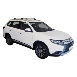Prorack Black 2 Bar Aero Flush Bar kit to suit Mitsubishi Outlander 5dr SUV (2015 - 2017)