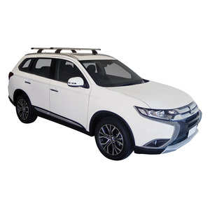 Prorack Black 2 Bar Heavy Duty Through Bar kit to suit Mitsubishi Outlander 5dr SUV (2015 - 2017)