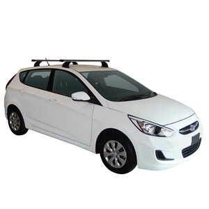 Prorack Black 2 Bar Heavy Duty Through Bar kit to suit Hyundai Accent 5dr Hatch (2011 - 2020)