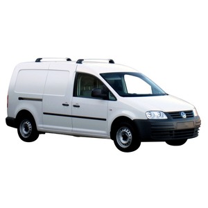 Prorack Silver 2 Bar Aero Flush Bar kit to suit Volkswagen Caddy SWB 4dr Van (12/2004 - 5/2020)
