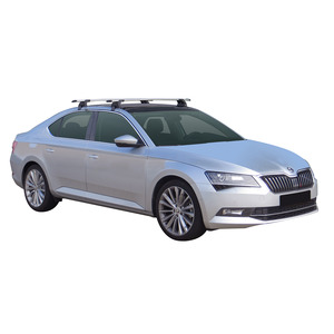 Prorack Silver 2 Bar Aero Through Bar kit to suit Skoda Superb 5dr Hatch (2015 - Current)
