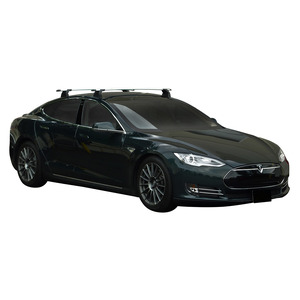 Prorack Black 2 Bar Aero Through Bar kit to suit Tesla Model S Panoramic Roof 5dr Hatch (2012 - 2019)