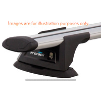 Prorack Silver 3 Bar Aero Through Bar kit to suit Volkswagen Multivan T5 5dr MPV (2004 - 2015)