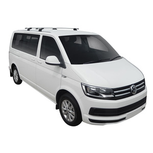 Prorack Silver 2 Bar Aero Through Bar kit to suit Volkswagen Multivan T5 5dr MPV (2004 - 2015)