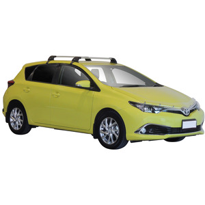 Prorack Silver 2 Bar Aero Flush Bar kit to suit Toyota Corolla 5dr Hatch (2013 - 7/2018)