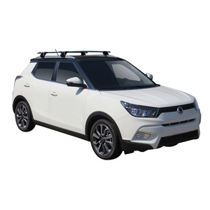 Prorack Silver 2 Bar Aero Through Bar kit to suit SsangYong Tivoli 5dr SUV (2015 - Current)