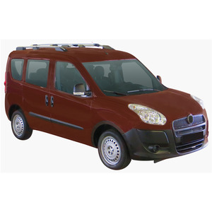 Prorack Silver 2 Bar Aero Rail Bar kit to suit Fiat Doblo 5dr Van (2010 - Current)