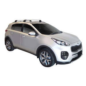 Prorack Black 2 Bar Aero Flush Bar kit to suit Kia Sportage Steel Roof 5dr SUV (2016 - 7/2018)