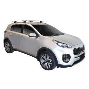 Prorack Black 2 Bar Aero Through Bar kit to suit Kia Sportage Steel Roof 5dr SUV (2016 - 7/2018)