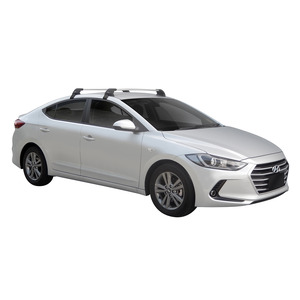 Prorack Black 2 Bar Aero Flush Bar kit to suit Hyundai Elantra 4dr Sedan (2/2016 - Current)