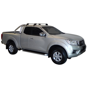 Prorack Silver 2 Bar Aero Flush Bar kit to suit Nissan Navara NP300 (D23) King Cab 4dr Ute (2015 - Current)