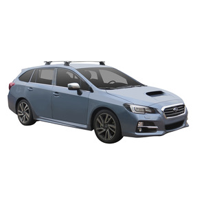 Prorack Silver 2 Bar Aero Through Bar kit to suit Subaru Levorg 5dr Wagon (6/2016 - Current)