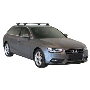 Prorack Black 2 Bar Aero Through Bar kit to suit Audi A4/S4/RS4 Avant 5dr Wagon (2016 - Current)
