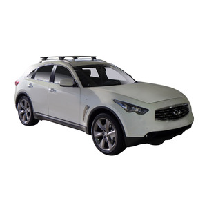 Prorack Black 2 Bar Aero Through Bar kit to suit Infiniti QX70 5dr SUV (2013 - Current)