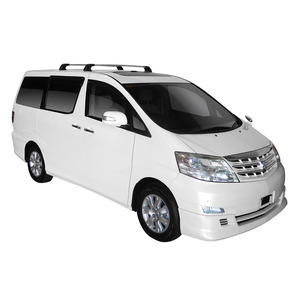 Prorack Silver 2 Bar Aero Flush Bar kit to suit Toyota Alphard 5dr MPV (2002 - 2008)