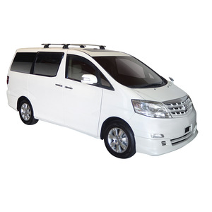Prorack Silver 2 Bar Aero Through Bar kit to suit Toyota Alphard 5dr MPV (2002 - 2008)