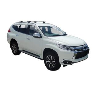 Prorack Silver 2 Bar Aero Through Bar kit to suit Mitsubishi Pajero Sport 5dr SUV (10/2015 - Current)