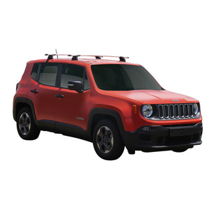 Prorack Silver 2 Bar Aero Through Bar kit to suit Jeep Renegade Sport 5dr SUV (2016 - Current)