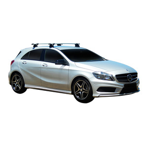 Prorack Black 2 Bar Aero Through Bar kit to suit Mercedes-Benz A-Class 5dr Hatch (2016 - 2018)