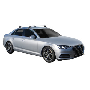 Prorack Silver 2 Bar Aero Flush Bar kit to suit Audi A4/S4/RS4 4dr Sedan (3/2016 - Current)