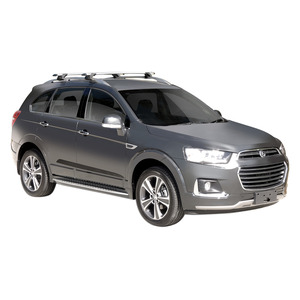 Prorack Black 2 Bar Aero Through Bar kit to suit Holden Captiva LT/LTZ 5dr SUV (2016 - 2020)