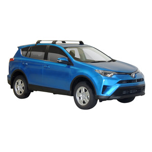 Prorack Silver 2 Bar Aero Flush Bar kit to suit Toyota Rav4 5dr SUV (2013 - 4/2019)