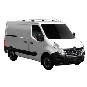 Prorack Silver 2 Bar Aero Through Bar kit to suit Renault Master MWB 4dr Van (2010 - Current)