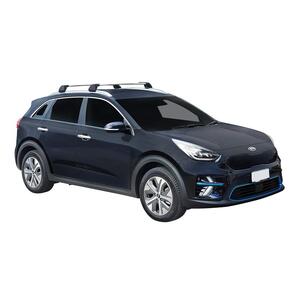 Prorack Silver 2 Bar Aero Flush Bar kit to suit Kia Niro 5dr SUV (2016 - 7/2022)