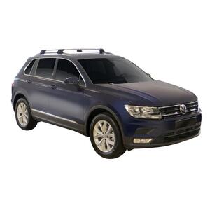 Prorack Black 2 Bar Aero Flush Bar kit to suit Volkswagen Tiguan 5dr SUV (9/2016 - Current)