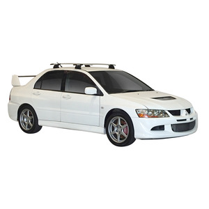 Prorack Silver 2 Bar Aero Through Bar kit to suit Mitsubishi Lancer EVO VIII 4dr Sedan (2003 - 2005)