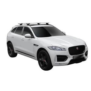 Prorack Silver 2 Bar Aero Through Bar kit to suit Jaguar F-Pace 5dr SUV (2016 - Current)