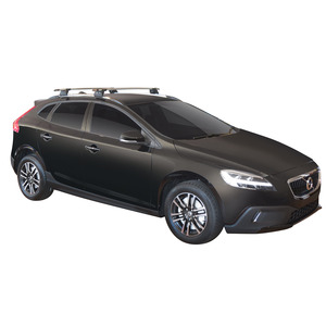 Prorack Black 2 Bar Aero Through Bar kit to suit Volvo V40 CC 5dr Hatch (2016 - Current)