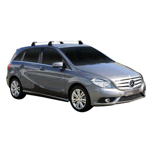 Prorack Silver 2 Bar Aero Flush Bar kit to suit Mercedes-Benz B-Class Sports Tourer 5dr Hatch (2015 - 3/2019)