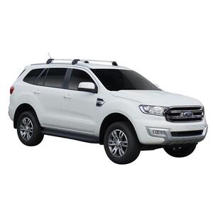 Prorack Silver 2 Bar Aero Through Bar kit to suit Ford Everest 5dr SUV (2015 - 9/2022)